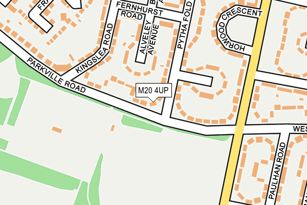 M20 4UP map - OS OpenMap – Local (Ordnance Survey)