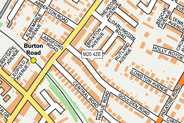 M20 4ZE map - OS OpenMap – Local (Ordnance Survey)