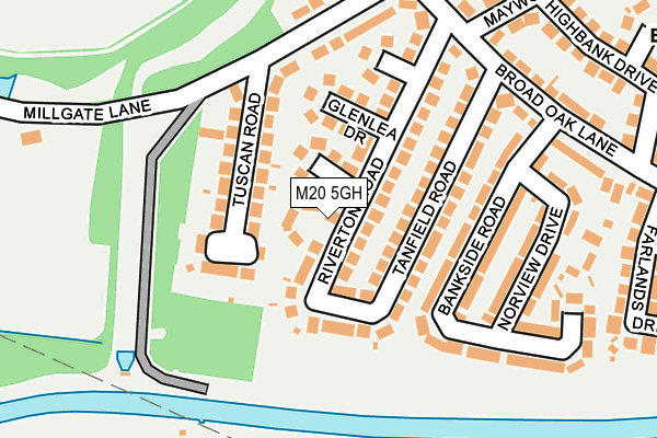 M20 5GH map - OS OpenMap – Local (Ordnance Survey)