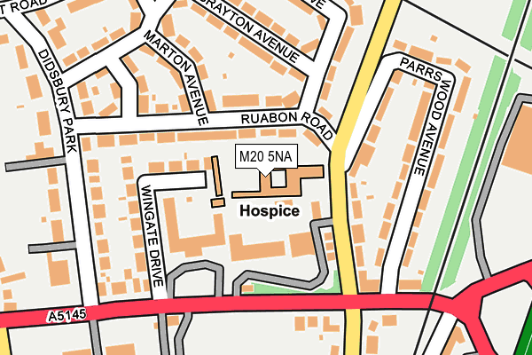 M20 5NA map - OS OpenMap – Local (Ordnance Survey)