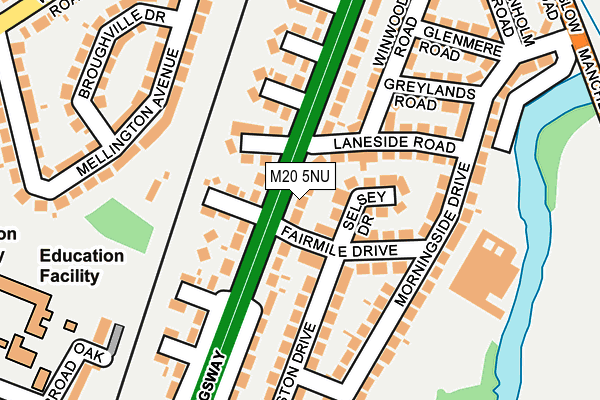 M20 5NU map - OS OpenMap – Local (Ordnance Survey)