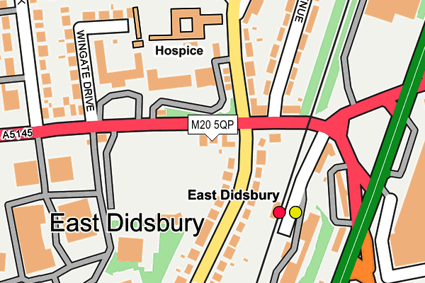 M20 5QP map - OS OpenMap – Local (Ordnance Survey)