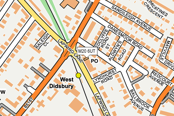 M20 6UT map - OS OpenMap – Local (Ordnance Survey)