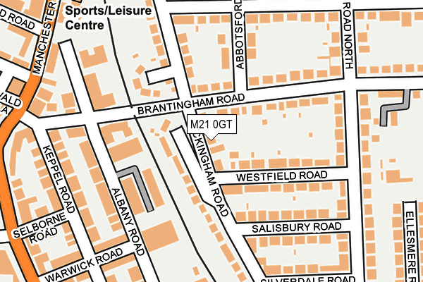 M21 0GT map - OS OpenMap – Local (Ordnance Survey)