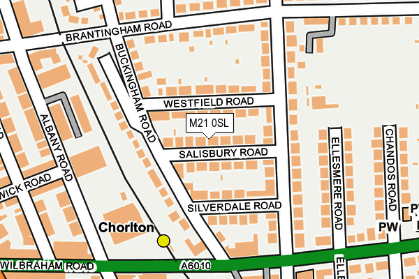 M21 0SL map - OS OpenMap – Local (Ordnance Survey)