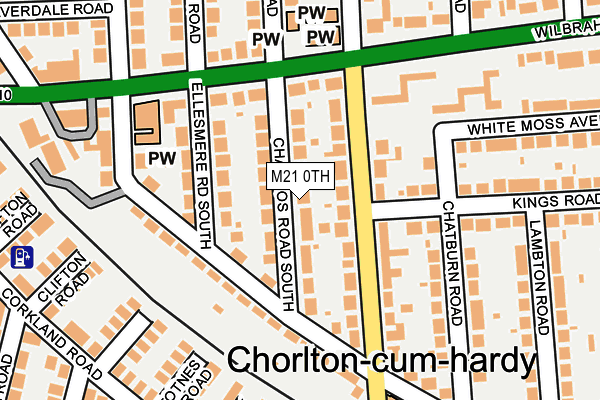 M21 0TH map - OS OpenMap – Local (Ordnance Survey)