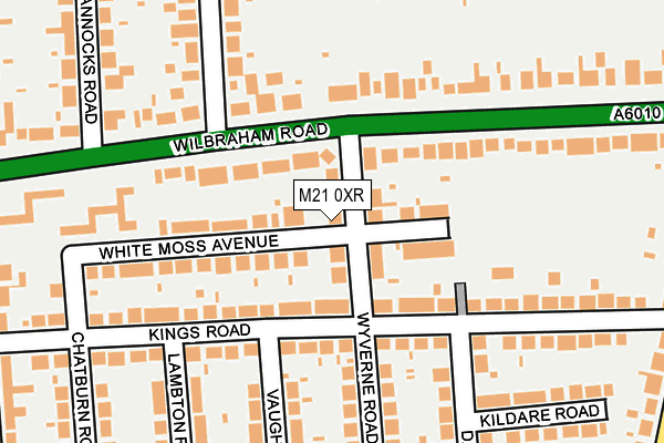 M21 0XR map - OS OpenMap – Local (Ordnance Survey)