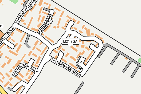 M21 7GA map - OS OpenMap – Local (Ordnance Survey)