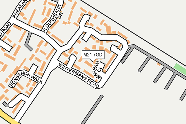 M21 7GD map - OS OpenMap – Local (Ordnance Survey)