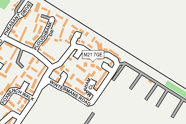 M21 7GE map - OS OpenMap – Local (Ordnance Survey)