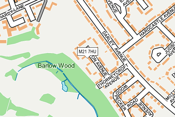 M21 7HU map - OS OpenMap – Local (Ordnance Survey)