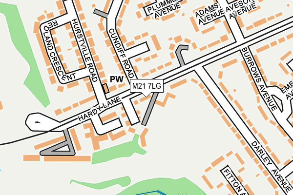 M21 7LG map - OS OpenMap – Local (Ordnance Survey)