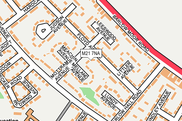 M21 7NA map - OS OpenMap – Local (Ordnance Survey)