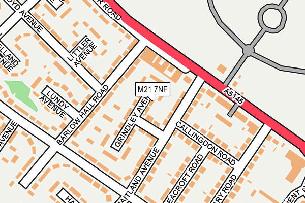 M21 7NF map - OS OpenMap – Local (Ordnance Survey)