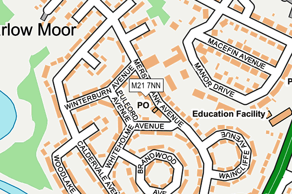 M21 7NN map - OS OpenMap – Local (Ordnance Survey)