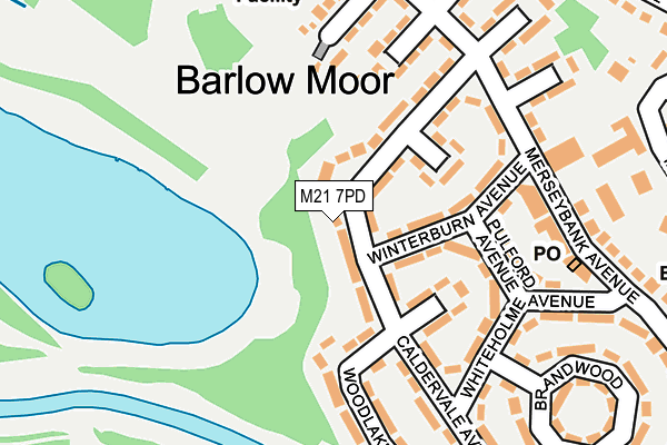 M21 7PD map - OS OpenMap – Local (Ordnance Survey)