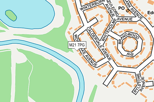 M21 7PG map - OS OpenMap – Local (Ordnance Survey)