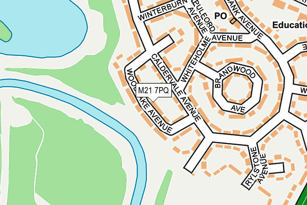 M21 7PQ map - OS OpenMap – Local (Ordnance Survey)