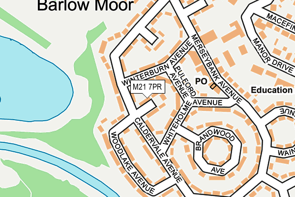 M21 7PR map - OS OpenMap – Local (Ordnance Survey)