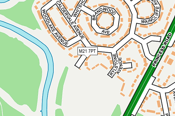 M21 7PT map - OS OpenMap – Local (Ordnance Survey)