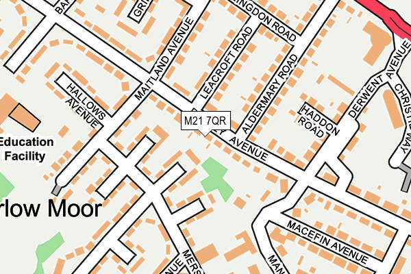 M21 7QR map - OS OpenMap – Local (Ordnance Survey)