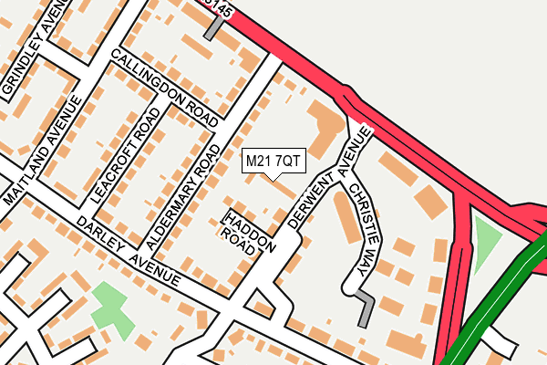 M21 7QT map - OS OpenMap – Local (Ordnance Survey)