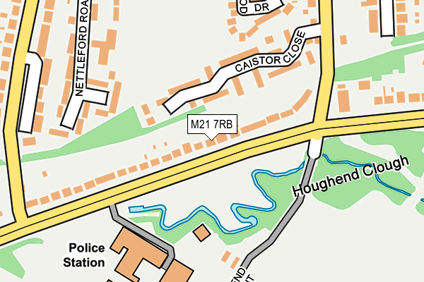 M21 7RB map - OS OpenMap – Local (Ordnance Survey)