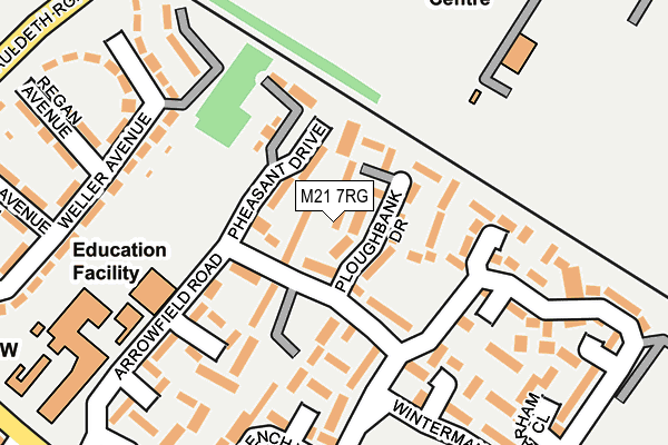 M21 7RG map - OS OpenMap – Local (Ordnance Survey)