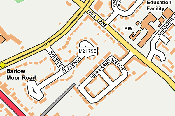 M21 7SE map - OS OpenMap – Local (Ordnance Survey)