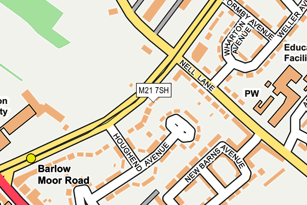 M21 7SH map - OS OpenMap – Local (Ordnance Survey)