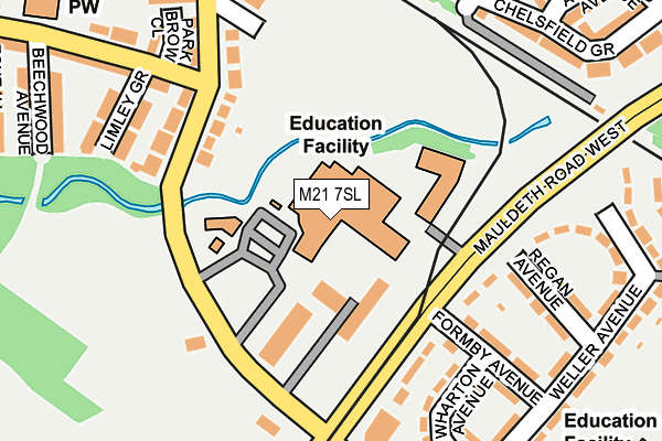 M21 7SL map - OS OpenMap – Local (Ordnance Survey)