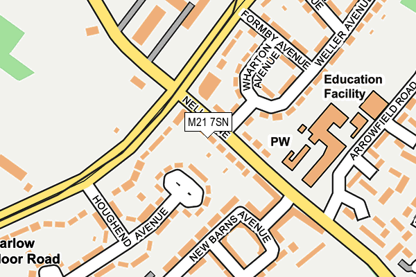M21 7SN map - OS OpenMap – Local (Ordnance Survey)