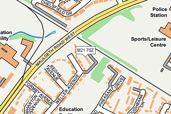 M21 7SZ map - OS OpenMap – Local (Ordnance Survey)