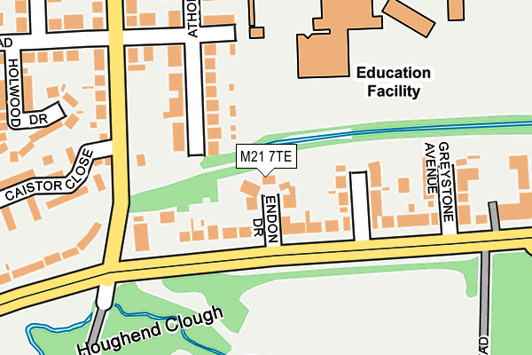 M21 7TE map - OS OpenMap – Local (Ordnance Survey)
