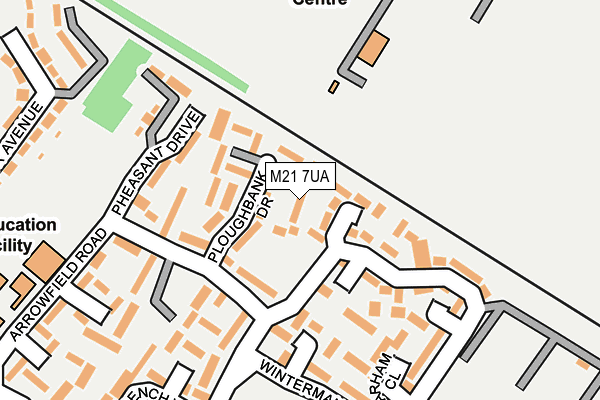 M21 7UA map - OS OpenMap – Local (Ordnance Survey)