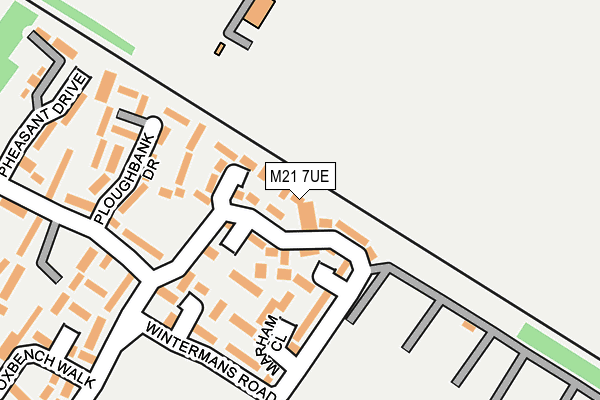 M21 7UE map - OS OpenMap – Local (Ordnance Survey)