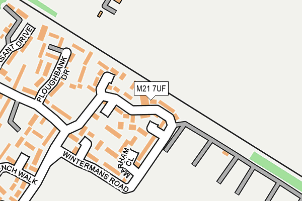 M21 7UF map - OS OpenMap – Local (Ordnance Survey)