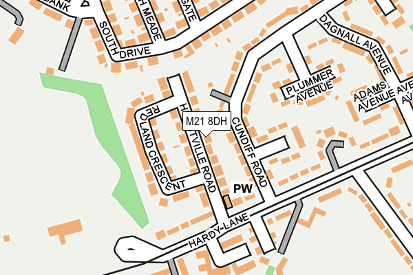 M21 8DH map - OS OpenMap – Local (Ordnance Survey)