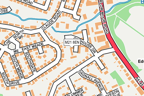 M21 8EN map - OS OpenMap – Local (Ordnance Survey)
