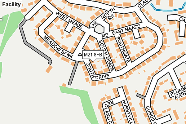 M21 8FB map - OS OpenMap – Local (Ordnance Survey)