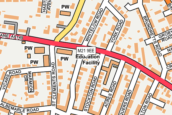 M21 9EE map - OS OpenMap – Local (Ordnance Survey)