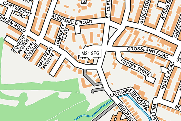 M21 9FG map - OS OpenMap – Local (Ordnance Survey)