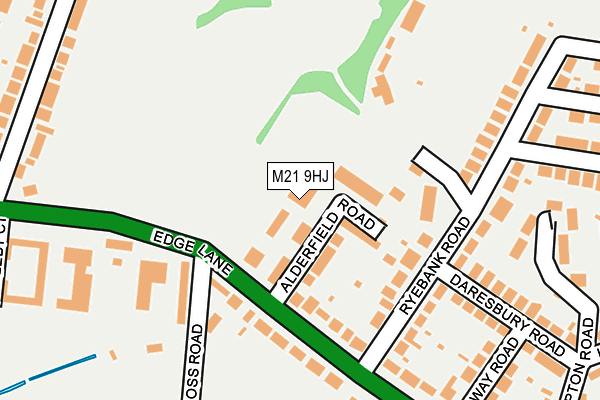 M21 9HJ map - OS OpenMap – Local (Ordnance Survey)