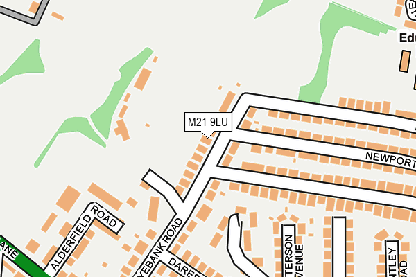 M21 9LU map - OS OpenMap – Local (Ordnance Survey)