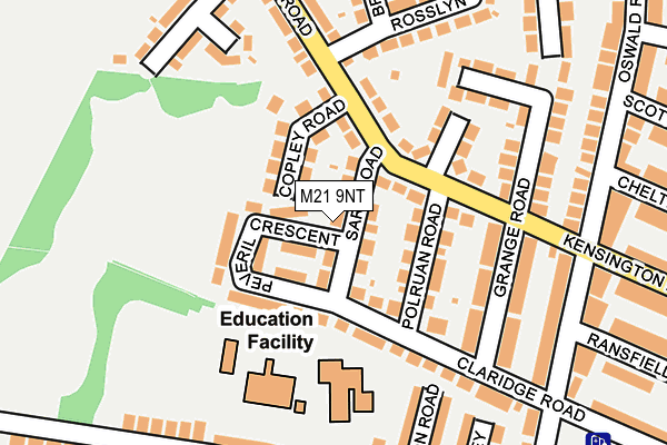 M21 9NT map - OS OpenMap – Local (Ordnance Survey)