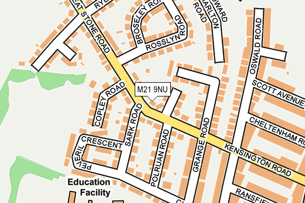 M21 9NU map - OS OpenMap – Local (Ordnance Survey)