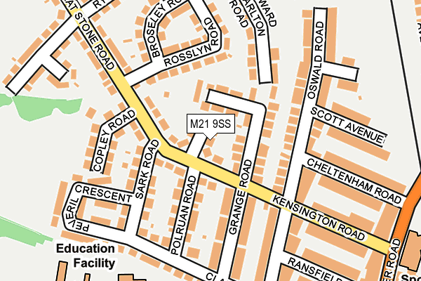 M21 9SS map - OS OpenMap – Local (Ordnance Survey)