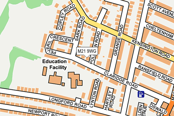 M21 9WG map - OS OpenMap – Local (Ordnance Survey)