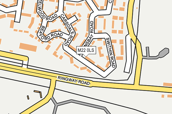 M22 0LS map - OS OpenMap – Local (Ordnance Survey)