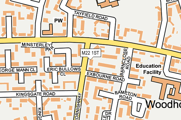 M22 1ST map - OS OpenMap – Local (Ordnance Survey)